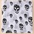 cheap Scarves &amp; Bandanas-Women&#039;s Chiffon Scarf Holiday Black and White Scarf Skull / Polyester