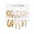 cheap Earrings-Women&#039;s Earrings Earrings Set Simple Elegant Fashion Imitation Pearl Imitation Diamond Earrings Jewelry Gold For Party Evening Gift Prom Date Vacation 9 pairs