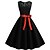 baratos Fantasias &amp; Cosplay-Retro Vintage Hepburn Vestido Coquetel Vestido antigo Vestidos Vestido Flare Audrey Hepburn Mulheres Adulto Jacquard Cosplay Ocasiões Especiais Linha A Normal Carnaval Casual Social Vestido Todas as