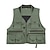 cheap Hiking Shirts-Men&#039;s Sleeveless Fishing Vest Vest / Gilet Outdoor Autumn / Fall Spring Multi-Pockets Quick Dry Lightweight Breathable Polyester / Cotton Blend Army Green Khaki Green Camping / Hiking Hunting and
