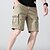 abordables Pantalons et shorts de randonnée-Homme Shorts Cargo Short Randonnée Militaire Eté Extérieur 10&quot; Coupe Standard Cuissard Short Bas Respirable Séchage rapide Multi Pocket Anti-transpiration Longueur du genou Gris foncé Vert Véronèse