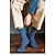 abordables Men&#039;s-Homme 5 paires Chaussettes Bas Multicolore 5 paires Noir Couleur Coton Couleur Pleine Athleisure du quotidien Chaud Automne hiver