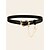 abordables Belts-Sur les Hanches Soirée Plein Air Quotidien Ceinture Femme Bloc de couleur Couleur monochrome Noir et blanc Noir / basique / L&#039;autume / L&#039;hiver / Printemps / Eté
