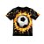 abordables Sets de Vêtements pour Garçons-T-shirt Garçon Enfants Manches Courtes 3D effet Football Imprimé Noir Enfants Hauts Eté Actif Usage quotidien Standard 4-12 ans