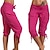 preiswerte Lauf- und Joggingkleidung-Damen Capri Jogger Jersey Jogginghose Cropped Jogger Laufhose Lounge Loose Fit Yoga Pant Lace Up Ankle Black