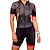 cheap Cycling Clothing-Women&#039;s Cycling Jersey with Shorts Triathlon Tri Suit Short Sleeve - Summer Spandex Polyester Red Rainbow Patchwork Bike Breathable Quick Dry Back Pocket Sweat wicking Clothing Suit Sports Mountain