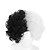 cheap Anime Cosplay-101 Dalmatians Cruella De Vil Cosplay Wigs Middle Part Women&#039;s Heat Resistant Fiber 12 inch Black White Curly Adults Teen Anime Wig / Hand wash / Washable / Lolita Wigs / Halloween / Trendy