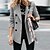 cheap Blazers-Women&#039;s Blazer Quilted Casual Daily Valentine&#039;s Day Work Coat Regular Polyester White Black Gray Single Breasted Two-button Autumn / Fall Winter Turndown Regular Fit S M L XL XXL 3XL / Solid Color