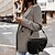 cheap Blazers-Women&#039;s Blazer Quilted Casual Daily Work Coat Regular Polyester Gray Open Front Spring &amp;  Fall Turndown Regular Fit S M L XL XXL / Plaid / Check