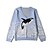 billige Cardigans-Dame bluse Bluse Afslappet Langærmet Sweater Cardigans V-hals Blå