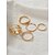 baratos Anéis-Conjunto de anéis de 5 peças de liga de ouro geométrica elegante feriado da moda 1 conjunto único tamanho