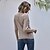 cheap Sweaters-Women&#039;s Pullover Solid Color Oversized Stylish Long Sleeve Sweater Cardigans Fall Winter V Neck Beige