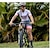 cheap Cycling Clothing-Women&#039;s Cycling Jersey with Shorts Triathlon Tri Suit Short Sleeve Mountain Bike MTB Road Bike Cycling White Black Green Patchwork Bike Spandex Polyester Clothing Suit Breathable Quick Dry Back