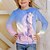 preiswerte 3D-T-Shirts für Mädchen-Mädchen 3D Tier Katze T-Shirt Langarm 3D-Druck Herbst Winter Aktiv Sport Modisch Polyester kinderkleidung 3-12 Jahre Outdoor Täglich Regular Fit