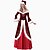 cheap Cosplay &amp; Costumes-Santa Suit Santa Claus Mrs.Claus Dress Costume Christmas Dress Santa Clothes Women&#039;s Adults&#039; Vacation Dress Christmas New Year Masquerade Festival / Holiday Elastane Lycra Spandex Red Women&#039;s Easy