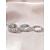 billige Moderinge-ring 3-delt sæt sølv rhinestone kunstnerisk mode klassiker 3stk en størrelse