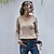 abordables Pulls-Femme Pullover Couleur unie énorme Elégant Manches Longues Pull Cardigans Automne Hiver Col en V Beige