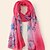 cheap Scarves &amp; Bandanas-Women&#039;s Chiffon Scarf Holiday Rose Scarf Floral / Fall / Winter / Spring / Multi-color / Polyester