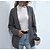 cheap Cardigans-Women&#039;s Cardigan Solid Color Braided Stylish Long Sleeve Sweater Cardigans Fall Winter V Neck Dark Gray