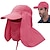 cheap Hiking Clothing Accessories-UPF50+ Fishing Cap with Removable Neck Flap