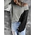 cheap Sweaters-Women&#039;s Pullover Sweater Color Block Knitted Cotton Stylish Casual Long Sleeve Loose Sweater Cardigans Fall Winter Round Neck Black+White Pink+Orange White+Blue / Holiday / Work