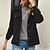 cheap Jackets-Women&#039;s Jacket Fall Winter Street Daily Regular Coat Peaked Lapel Warm Breathable Regular Fit Casual Jacket Long Sleeve Quilted Solid Color Blushing Pink Khaki White