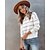 cheap Women&#039;s Clothing-Women&#039;s Pullover Striped Color Block Oversized Knitted Stylish Long Sleeve Sweater Cardigans Fall Winter Crew Neck White Black