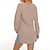 cheap Sweaters-Women&#039;s Sweater Solid Color Knitted Stylish Long Sleeve Regular Fit Sweater Cardigans Fall V Neck Light Blue Dark powder Shallow Khaki