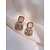 preiswerte Modische Ohrringe-1 Paar Tropfen-Ohrringe Ohrring Damen Hochzeit Geschenk Verabredung Klassisch Diamantimitate Aleación Hochzeit Geburtstag