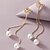 abordables Boucles d&#039;Oreille-1 paire Boucles d&#039;Oreille Femme Noël Mariage Cadeau Franges Imitation Perle Strass Alliage