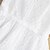 billige Pigekjoler-Børn Lille Kjole Pige Helfarve Blonder Trykt mønster Hvid Knælang Uden ærmer Aktiv Kjoler Sommer Regulær 5-12 år