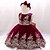 cheap Girls&#039; Dresses-Kids Little Girls&#039; Dress Solid Color Daily Vacation Skater Dress Embroidered claret Scarlet Colorful blue Knee-length Lace Tulle Sleeveless Princess Cute Sweet Dresses Fall Winter Children&#039;s Day