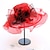 cheap Hats-Women&#039;s Party Hat Flower Mesh Party Wedding Street Royal Blue Black Flower Hat / White / Red / Orange / Fall / Summer