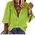abordables Tops &amp; Blouses-Mujer Camisa Blusa Color sólido Negro Blanco Rojo Manga Larga Diario Escote en Pico Ajuste regular