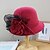 cheap Hats-Women&#039;s Artistic / Retro Party Wedding Special Occasion Party Hat Flower Flower Camel Black Hat Portable Sun Protection Ultraviolet Resistant / White / Fall / Winter / Spring / Vintage