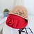 cheap Hats-Women&#039;s Bucket Hat Flower Party Wedding Special Occasion Wine Black Flower Hat / Red / Fall / Winter / Spring / Holiday