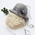 cheap Hats-Women&#039;s Party Party Wedding Special Occasion Party Hat Solid Color Flower Beige Black Hat Portable Sun Protection Breathable / Gray / Fall / Winter / Spring / Summer