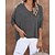 cheap Women&#039;s Clothing-Women&#039;s Pullover Solid Color Oversized Knitted Stylish Long Sleeve Sweater Cardigans Fall Winter V Neck Khaki Light gray Black