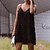 abordables Mini Robes-Femme Mini robe Robe casual Robe de vacances Noir Blanche Kaki Couleur monochrome Sans Manches Eté Printemps Patchwork Décontractées Col V 2022 S M L XL