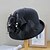 cheap Hats-Women&#039;s Artistic / Retro Party Wedding Special Occasion Party Hat Flower Flower Wine Camel Hat Portable Sun Protection Ultraviolet Resistant / Black / Gray / Fall / Winter / Spring