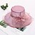 cheap Hats-Women&#039;s Party Party Wedding Special Occasion Party Hat Solid Color Flower Beige Black Hat Portable Sun Protection Ultraviolet Resistant / White / Gray / Fall / Winter / Spring