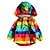 cheap Girls&#039; Jackets &amp; Coats-Winter Jacket For Girls Windbreaker Baby Girl Clothes Rainbow Waterproof Hoodies Coats Cartoon Kids Jackets Children&#039;s Outwear