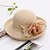 cheap Hats-Women&#039;s Elegant &amp; Luxurious Party Wedding Special Occasion Party Hat Solid Color Flower Lace Beige Black Hat Portable Sun Protection Ultraviolet Resistant / White / Fall / Winter / Spring