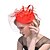 abordables Sombreros-Mujer Horquilla Fiesta Fiesta Sombreros Color sólido / Negro / Rojo / Otoño / Invierno / Primavera