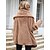 cheap Coats &amp; Trench Coats-Women&#039;s Faux Fur Coat Fall Winter Causal Daily Holiday Short Coat Warm Regular Fit Active Casual Jacket Long Sleeve Modern Style Solid Color Brown