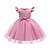 cheap Girls&#039; Dresses-Toddler Girls&#039; Dress Solid Colored Short Sleeve Mesh Elegant Princess Cotton Midi Floral Embroidery Dress A Line Dress Tulle Dress Summer Fall 1-5 Years White Pink