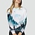 cheap Hoodies &amp; Sweatshirts-Women&#039;s Scenery Abstract Graphic Prints Sweatshirt Pullover Print 3D Print Daily Sports Active Streetwear Hoodies Sweatshirts  Blue Khaki
