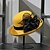 cheap Hats-Women&#039;s Party Party Wedding Special Occasion Party Hat Solid Color Flower Camel Black Hat Portable Sun Protection Ultraviolet Resistant / Yellow / Fall / Winter / Spring