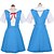 billige Vintage kjoler-Inspireret af Cosplay Asuka Anime Cosplay Kostumer Japansk Cosplay jakkesæt Skoleuniformer Sløjfer Til Herre Dame