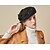 cheap Hats-Women&#039;s Beret Hat Flower Party Wedding Special Occasion Camel Black Flower Hat / Rhinestone / Red / Fall / Winter / Spring